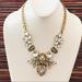 J. Crew Jewelry | J Crew Rhinestone & Resin Stunner Statement Necklace | Color: Cream | Size: 18" - 21"