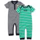 Carter's Baby Boys' 2-Pack Coverall - Navy/Green - NB