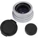 ciciglow 25mm F1.8 Mini CCTV C Mount Wide Angle Lens, 16mm C Mounting Lens, 25mm Focal Length, f / 1.8 Aperture, for Mirrorless Camera, Low Light Environments(Silver)