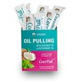 AVIVA PURE CocoPull Organic Coconut Oil Pulling - for Natural White Teeth with 14 Unrefined Coconut Oil Pulling Packets with Organic Peppermint Oil