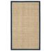 White 24 x 0.38 in Area Rug - Andover Mills™ Jeremy Bamboo Slat/Seagrass Natural/Blue Area Rug Bamboo Slat & Seagrass | 24 W x 0.38 D in | Wayfair