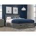 Sunside Sails Bridport Solid Wood Storage Platform Bed Wood in Gray | 41.375 H x 55.38 W x 76 D in | Wayfair F53D2C072D3844F4ABBF485FD8F6DF87