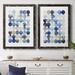 Orren Ellis Organic Drops I - 2 Piece Picture Frame Painting Set Canvas, Solid Wood in Black/Blue/White | 37.5 H x 31.5 W x 1.5 D in | Wayfair