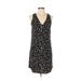 Old Navy Casual Dress - Shift V Neck Sleeveless: Black Color Block Dresses - Women's Size Small