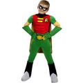 Funidelia | Robin Costume for boy Boy Wonder, Superheroes, DC Comics - Costume for kids, accessory fancy dress & props for Halloween, carnival & parties - Size 3-4 years - Green