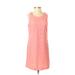 Apt. 9 Casual Dress - Shift Scoop Neck Sleeveless: Pink Solid Dresses - Women's Size X-Small