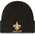 Men's New Era Black Orleans Saints Logo Core Classic Cuffed Knit Hat