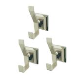 Kingston Brass BAHK6127PN Monarch 3-Piece Bathroom Robe Hook/Towel Hook, Polished Nickel - Kingston Brass BAHK6127PN