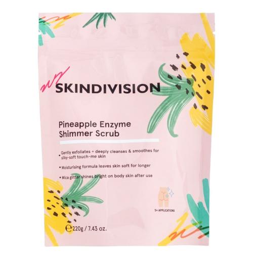 SkinDivision - Ananas Enzym Schimmer Scrub Körperpeeling 220 g