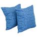 Blazing Needles 17-inch Square Throw Pillows (Set of 2)