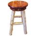 Red Cedar Log - Swivel Barstool