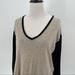 Madewell Tops | Madewell Woman’s Long Sleeve V Neck Tee | Color: Black/Tan | Size: S