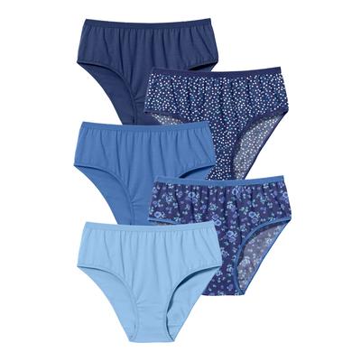 Plus Size Women's Hi-Cut Cotton Brief 5-Pack by Co...