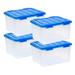 Zipcode Design™ Element Resistant Ultimate Clear Storage Box Plastic in Blue | 11.02 H x 15.75 W x 19.7 D in | Wayfair