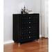 Rosdorf Park Belleville 5 Drawer Dresser Wood in Black/Brown | 48.75 H x 40.25 W x 20 D in | Wayfair F3078C3FEAA7495B9F94319D6A9F7B28