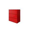 CommClad 3-Drawer Lateral Filing Cabinet Metal/Steel in Red | 40 H x 36 W x 18.63 D in | Wayfair 3AFF6FFB5C3B4B52AD5D7C45D06A34BD