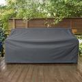 Arlmont & Co. Furniture Protector Heavy Duty Patio Sofa Cover Metal in Gray/White | 33 H x 58 W x 32 D in | Wayfair