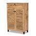 Coolidge Modern & Contemporary 5-Shelf Wood Shoe Storage Cabinet