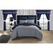 Porch & Den Red Cliff Navy 20-piece Bed in a Bag with Curtains Set