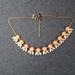 J. Crew Jewelry | Costume Jewelry J. Crew Orange And Clear Rhinestone Statement Necklace | Color: Gold/Orange | Size: Os