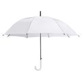 eBuyGB Pack of 6 Plastic Crook Handle Bridal Wedding Folding Umbrella, 86 cm, White