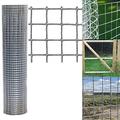 0.91M X 30M Galvanised Wire Mesh, Welded Steel Mesh Panels, Hot Dip Galvanised Wire Netting Fence Mesh, for Chicken Coops, Rabbit Runs, Garden Fencing - 2.5x2.5cm