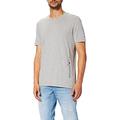 Tommy Hilfiger Men's Tommy Flag Side TEE T-Shirt, Light Grey Heather, XXL