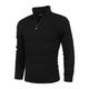 COOFANDY Men's Quarter Zip Sweater Casual Slim Fit Knitted Turtleneck Pullover Mock Neck Polo Sweater