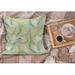 East Urban Home Ambesonne Palm Leaf Fluffy Throw Pillow Cushion Cover, Green Leaves Of Coconut Palms Watercolor Style Fresh Nature Pattern | Wayfair