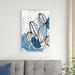 Red Barrel Studio® Blue Lanterns I by June Erica Vess - Wrapped Canvas Painting Canvas in White | 36 H x 24 W x 1.25 D in | Wayfair