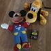 Disney Toys | Bundle Sale: Vintage 1980s Mickey Mouse Pluto Dolls + Star Wars Pocket Book Rare | Color: Black/Brown | Size: 1 Size