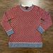J. Crew Sweaters | J. Crew Collection Cashmere Red Navy Diamond Print Crew Neck | Color: Blue/Red | Size: Xs