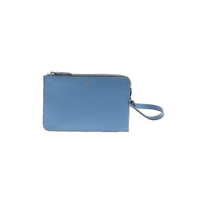 Fendi Leather Clutch: Blue Solid Bags