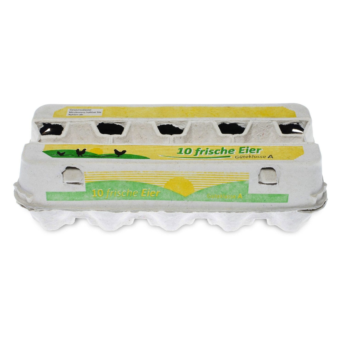 VEPATIM 190x Eierverpackungen für 10 Eier weiß mit Sichtfenster Image