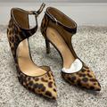 Nine West Shoes | Bnwot Nine West Mohair Upper Cheetah Print Heel | Color: Brown/Tan | Size: 8