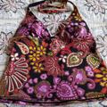 Victoria's Secret Swim | Medium Paisley/Retro Colorful Tankini Top | Color: Black/Purple | Size: M