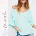 Free People Tops | Euc Free People Tee | Color: Blue/Green | Size: Xs