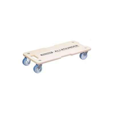 WAGNER Transporthilfe BIRKE Multiplex MEDIUM 18 mm - 59 x 29 x 11 cm, Soft-Rollen Ø 75 mm, Tragkraft 300 kg - 20132501