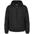 Kappa Men's Quilted Padded Jacket Made from Nylon Shuttle. Regular Fit. (Black, XXL)