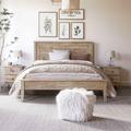 Grain Wood Furniture Greenport Solid Wood Platform Bed Metal in Brown/Gray/Green | 49.75 H x 65 W x 85.5 D in | Wayfair GP0316