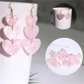 Breloques en forme de cœur pour bijoux de bricolage boucles d'oreilles exécutives accessoires de