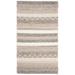 White 30 x 0.4 in Area Rug - Union Rustic Jacques Striped Handmade Flatweave Wool/Beige Area Rug Cotton/Wool | 30 W x 0.4 D in | Wayfair