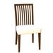 Rosalind Wheeler Fig Slat Back Side Chair Wood/Upholstered in Indigo/Brown | 36 H x 19 W x 19 D in | Wayfair 6305C64813474E579B172746ADA84B91