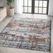 94.8 x 0.4 in Area Rug - Williston Forge Abani Labastide CAS280A Contemporary Multicolor Distressed Area Rug | 94.8 W x 0.4 D in | Wayfair