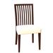 Rosalind Wheeler Fig Slat Back Side Chair Wood/Upholstered in Gray/Black/Brown | 36 H x 19 W x 19 D in | Wayfair A7AA1E3C664F4C80A0DBB4030ED249EC