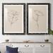 Red Barrel Studio® Floral Contour Study III Premium Framed Matte - Ready To Hang Paper in White | 24 H x 36 W x 1.5 D in | Wayfair