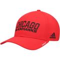 Men's adidas Red Chicago Blackhawks 2021 Locker Room AEROREADY Flex Hat