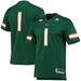 Men's adidas #1 Green Miami Hurricanes Team Premier Football Jersey