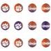 Clemson Tigers Holiday Ball Ornaments 12-Pack