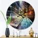 Designart 'Future Industry' Modern Wood Wall Clock